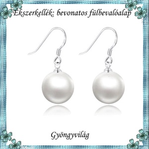 Ezüstel bevont ékszerkellék: fülbevaló alap E925-FK09-1 5pár/cs - kellékek & szerszámok - ékszerkellék - fülbevaló alap - Meska.hu
