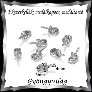 Ékszerkellék: medálkapocs BMK 09-3r 20db/csomag - kellékek & szerszámok - ékszerkellék - medáltartó, medálkapocs - Meska.hu