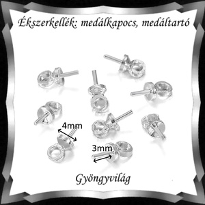 Ékszerkellék: medálkapocs BMK 09-4e 20db/csomag - kellékek & szerszámok - ékszerkellék - medáltartó, medálkapocs - Meska.hu
