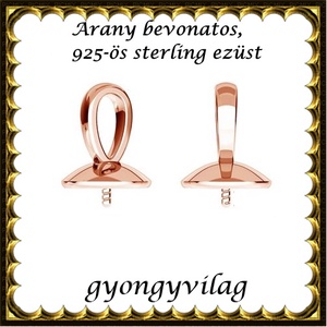 925-ös sterling ezüst ékszerkellék: medáltartó, medálkapocs EMK 68rg, Kellékek & szerszámok, Ékszerkellék, Medáltartó, medálkapocs, Ékszerkészítés, Mindenmás, Ékszerkészítés, MESKA
