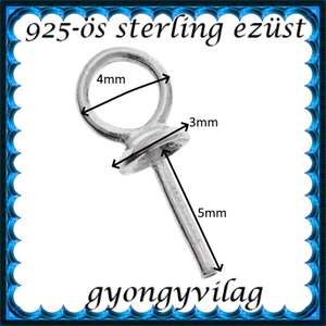  925-ös ezüst medálkapocs EMK 07-3-2    - kellékek & szerszámok - ékszerkellék - medáltartó, medálkapocs - Meska.hu