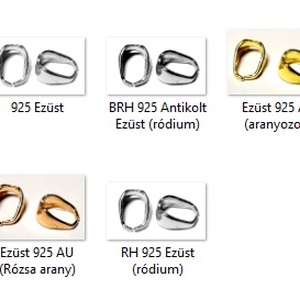 925-ös sterling ezüst ékszerkellék: medáltartó, medálkapocs EMK 105g  - kellékek & szerszámok - ékszerkellék - medáltartó, medálkapocs - Meska.hu