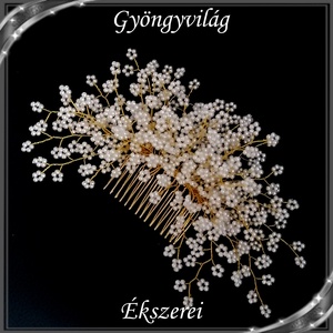 Ékszerek-hajdíszek, hajcsatok: Esküvői, menyasszonyi, alkalmi hajdísz S-H-FÉ17-19a - Meska.hu