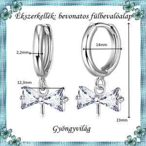 Ezüstel bevont ékszerkellék: fülbevaló alap E925-FK21 1pár/cs - kellékek & szerszámok - ékszerkellék - fülbevaló alap - Meska.hu