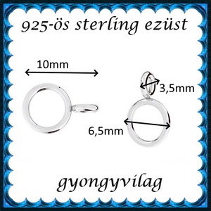 925-ös ezüst kapocs vég ELK KV 11 - kellékek & szerszámok - gyöngyfűzés kellékek - egyéb alkatrész - Meska.hu