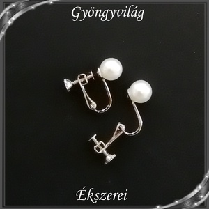 Ékszerek-fülbevalók: Esküvői, menyasszonyi, alkalmi fülbevaló-klipsz SFEB-TE09-8 - ékszer - fülbevaló - pötty fülbevaló - Meska.hu