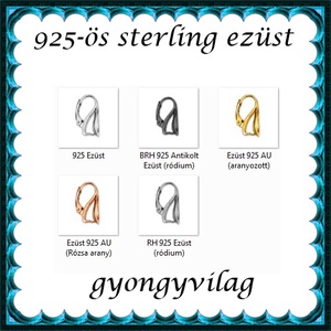 925-ös sterling ezüst ékszerkellék: fülbevaló kapocs, biztonsági-francia kapcsos EFK K 16G - kellékek & szerszámok - ékszerkellék - fülbevaló kapocs - Meska.hu