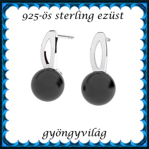 925-ös sterling ezüst ékszerkellék: fülbevaló kapocs, bedugós EFK B 59e - kellékek & szerszámok - ékszerkellék - fülbevaló kapocs - Meska.hu