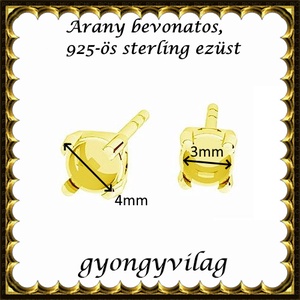 925-ös sterling ezüst ékszerkellék: fülbevaló kapocs, bedugós EFK B 60-3g - kellékek & szerszámok - ékszerkellék - fülbevaló kapocs - Meska.hu