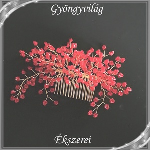 Ékszerek-hajdíszek, hajcsatok: Esküvői, menyasszonyi, alkalmi hajdísz S-H-FÉ20-1a - esküvő - hajdísz - fésűs hajdísz - Meska.hu