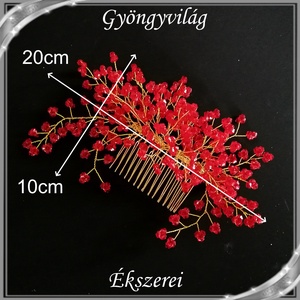 Ékszerek-hajdíszek, hajcsatok: Esküvői, menyasszonyi, alkalmi hajdísz S-H-FÉ20-1a - esküvő - hajdísz - fésűs hajdísz - Meska.hu