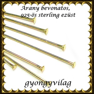 925-ös sterling ezüst ékszerkellék: szerelőpálca szög végű ESZP SZ 25x0,5g 2db/csomag, Kellékek & szerszámok, Gyöngyfűzés kellékek, Szerelőpálca, Ékszerkészítés, Mindenmás, Ékszerkészítés, MESKA