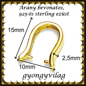 925-ös sterling ezüst ékszerkellék: medáltartó, medálkapocs EMK 63g - kellékek & szerszámok - ékszerkellék - medáltartó, medálkapocs - Meska.hu