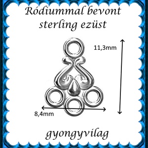 925-ös sterling ezüst ékszerkellék: kandeláber/ továbbépíthető EKA 64r - kellékek & szerszámok - gyöngyfűzés kellékek - egyéb alkatrész - Meska.hu