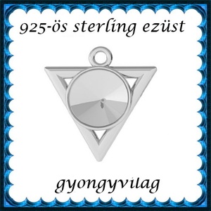925-ös sterling ezüst ékszerkellék: medál / pandora / fityegő EMTÉ26, Kellékek & szerszámok, Gyöngyfűzés kellékek, Cabochon, Ékszerkészítés, Mindenmás, Ékszerkészítés, MESKA
