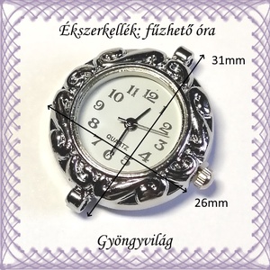 Ékszerkellék: fűzhető óra BOSZ 88 - kellékek & szerszámok - gyöngyfűzés kellékek - egyéb alkatrész - Meska.hu