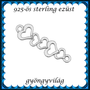 925-ös finomságú sterling ezüst kandeláber/ továbbépíthető köztes /tartó elem  EKA2 68, Kellékek & szerszámok, Gyöngyfűzés kellékek, Egyéb alkatrész, Ékszerkészítés, Ékszerkészítés, MESKA