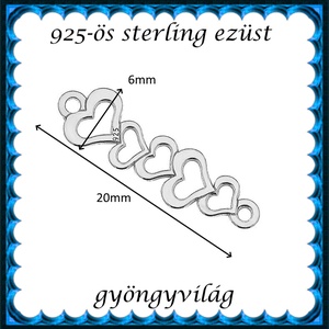 925-ös finomságú sterling ezüst kandeláber/ továbbépíthető köztes /tartó elem  EKA2 68 - kellékek & szerszámok - gyöngyfűzés kellékek - egyéb alkatrész - Meska.hu