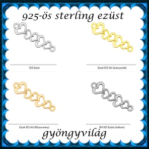 925-ös finomságú sterling ezüst kandeláber/ továbbépíthető köztes /tartó elem  EKA2 68 - kellékek & szerszámok - gyöngyfűzés kellékek - egyéb alkatrész - Meska.hu