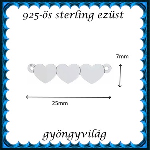 925-ös finomságú sterling ezüst kandeláber/ továbbépíthető köztes /tartó elem  EKA2 71-3 - kellékek & szerszámok - gyöngyfűzés kellékek - egyéb alkatrész - Meska.hu