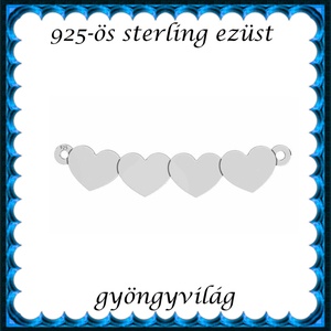 925-ös finomságú sterling ezüst kandeláber/ továbbépíthető köztes /tartó elem  EKA2 71-4, Kellékek & szerszámok, Gyöngyfűzés kellékek, Egyéb alkatrész, Ékszerkészítés, Ékszerkészítés, MESKA