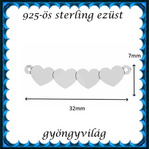 925-ös finomságú sterling ezüst kandeláber/ továbbépíthető köztes /tartó elem  EKA2 71-4 - kellékek & szerszámok - gyöngyfűzés kellékek - egyéb alkatrész - Meska.hu
