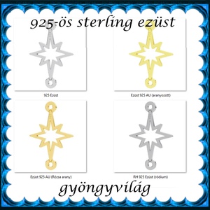 925-ös finomságú sterling ezüst kandeláber/ továbbépíthető köztes /tartó elem  EKA2 80 - kellékek & szerszámok - gyöngyfűzés kellékek - egyéb alkatrész - Meska.hu