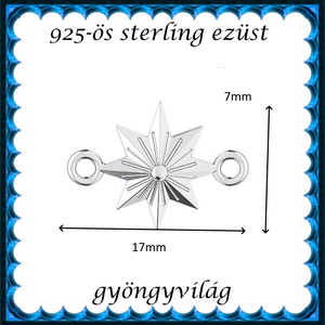 925-ös finomságú sterling ezüst kandeláber/ továbbépíthető köztes /tartó elem  EKA2 82 - kellékek & szerszámok - gyöngyfűzés kellékek - egyéb alkatrész - Meska.hu
