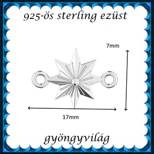 925-ös finomságú sterling ezüst kandeláber/ továbbépíthető köztes /tartó elem  EKA 82 - gyöngy, ékszerkellék - egyéb alkatrész - Meska.hu