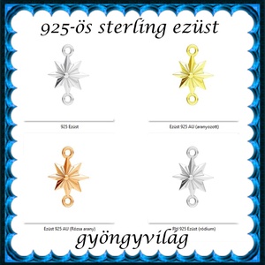 925-ös finomságú sterling ezüst kandeláber/ továbbépíthető köztes /tartó elem  EKA2 82 - kellékek & szerszámok - gyöngyfűzés kellékek - egyéb alkatrész - Meska.hu