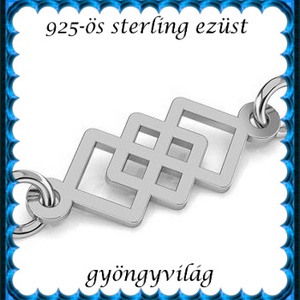 925-ös finomságú sterling ezüst kandeláber/ továbbépíthető köztes /tartó elem  EKA2 84 - kellékek & szerszámok - gyöngyfűzés kellékek - egyéb alkatrész - Meska.hu