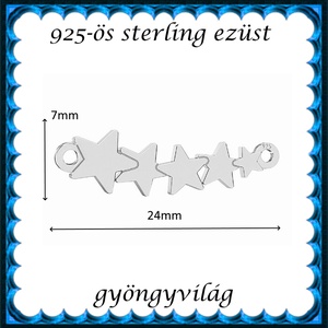 925-ös finomságú sterling ezüst kandeláber/ továbbépíthető köztes /tartó elem  EKA2 85 - kellékek & szerszámok - gyöngyfűzés kellékek - egyéb alkatrész - Meska.hu