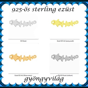 925-ös finomságú sterling ezüst kandeláber/ továbbépíthető köztes /tartó elem  EKA2 85 - kellékek & szerszámok - gyöngyfűzés kellékek - egyéb alkatrész - Meska.hu