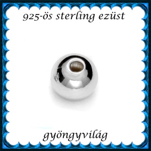 925-ös sterling ezüst ékszerkellék: köztes/gyöngy/díszitőelem EKÖ 10-6e, Kellékek & szerszámok, Gyöngyfűzés kellékek, Fém köztesek, Ékszerkészítés, Mindenmás, Ékszerkészítés, MESKA