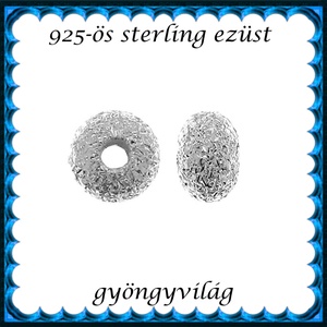 925-ös sterling ezüst ékszerkellék: köztes / gyöngy / dísz EKÖ 102 , Kellékek & szerszámok, Gyöngyfűzés kellékek, Fém köztesek, Ékszerkészítés, Mindenmás, Ékszerkészítés, MESKA