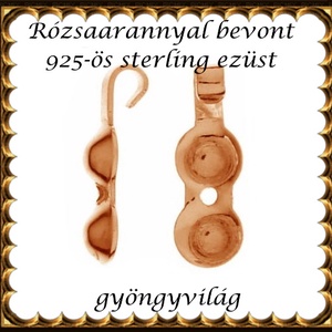 925-ös sterling ezüst ékszerkellék: csomótakaró ECST 08rg, Kellékek & szerszámok, Gyöngyfűzés kellékek, Egyéb alkatrész, Ékszerkészítés, Mindenmás, Ékszerkészítés, MESKA