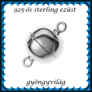 925-ös sterling ezüst ékszerkellék: lánckalocs ELK 1s 41e mágneskapocs, Kellékek & szerszámok, Gyöngyfűzés kellékek, Egyéb alkatrész, Ékszerkészítés, MESKA