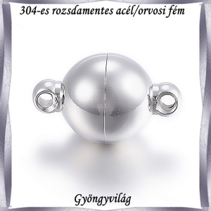 304 Nemes acél ékszerkellék: lánckapocs NALK 05-8 1db/ csomag, Kellékek & szerszámok, Gyöngyfűzés kellékek, Egyéb alkatrész, Ékszerkészítés, Ékszerkészítés, MESKA