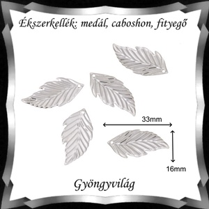Ékszerkellék: medál, caboshon, fityegő BMCF-1-22r 16x33 5db/cs - kellékek & szerszámok - gyöngyfűzés kellékek - cabochon - Meska.hu