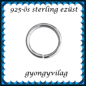 925-ös sterling ezüst ékszerkellék: karika nyitott ESZK NY 5x1,3 mm 2db/csomag - Meska.hu