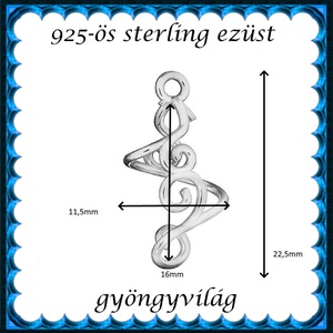 925-ös ezüst medáltartó EMT 43 - gyöngy, ékszerkellék - egyéb alkatrész - Meska.hu