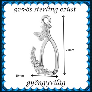  925-ös ezüst medáltartó EMT 44 - gyöngy, ékszerkellék - egyéb alkatrész - Meska.hu