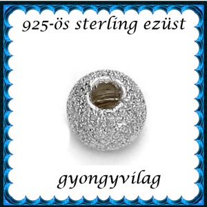 925-ös sterling ezüst ékszerkellék: köztes/gyöngy/díszitőelem EKÖ 34-3e 4db/csomag, Kellékek & szerszámok, Gyöngyfűzés kellékek, Fém köztesek, Ékszerkészítés, Ékszerkészítés, MESKA