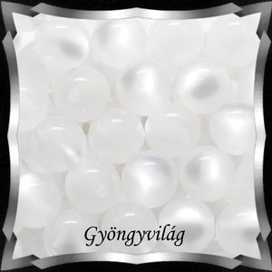 Gyöngyök: polaris gyöngy POL-white 6-8-10-12mm-es - gyöngy, ékszerkellék - igazgyöngy - Meska.hu