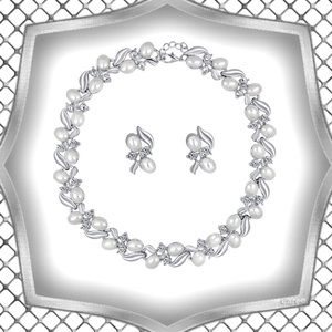 Ékszerek-szettek: Esküvői, menyasszonyi, alkalmi ékszer szett, ES-SZÉ10e f - esküvő - ékszer - ékszerszett - Meska.hu