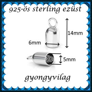 925-ös ezüst  lánckapocsvég  ELK V 18-5 - kellékek & szerszámok - gyöngyfűzés kellékek - egyéb alkatrész - Meska.hu