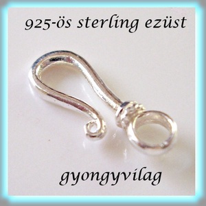 925-ös ezüst 1soros lánckapocs ELK 1S 03 - kellékek & szerszámok - gyöngyfűzés kellékek - egyéb alkatrész - Meska.hu