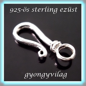 925-ös ezüst 1soros lánckapocs ELK 1S 03 - kellékek & szerszámok - gyöngyfűzés kellékek - egyéb alkatrész - Meska.hu