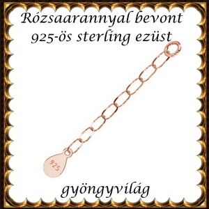925-ös ezüst lánchosszabbító ELK LH 02rg, Kellékek & szerszámok, Ékszerkellék, Lánchosszabbító, Ékszerkészítés, Ékszerkészítés, MESKA