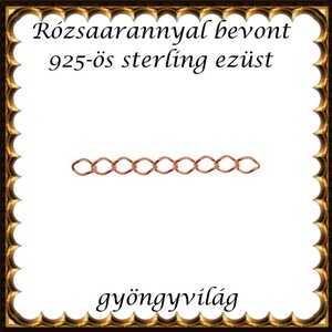 925-ös ezüst lánchosszabbító ELK LH 05-3rg, Kellékek & szerszámok, Ékszerkellék, Lánchosszabbító, Ékszerkészítés, Ékszerkészítés, MESKA